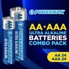 Powermax Alkaline Batteries 48-Count Combo Pack (24 Double AA, 24