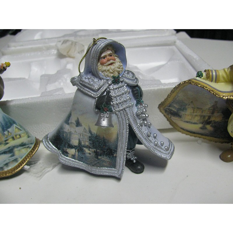 Thomas Kinkade Old World Santa Ornaments (Set of 3) Issue