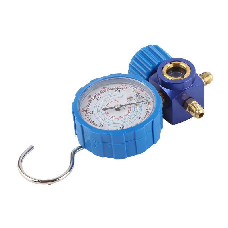 Air Condition Manifold Gauge Manometer&amp; Valve 500psi 35kgf cm With