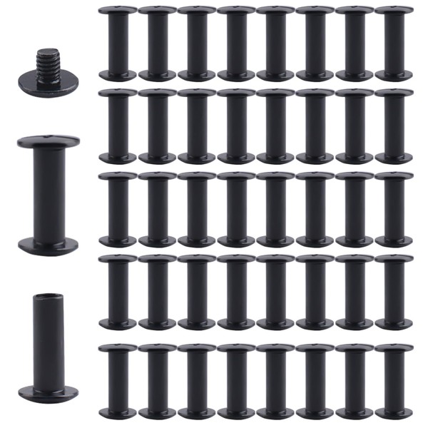 INCREWAY 60 Sets 5mm X 15mm Nickel Plated Chicago Binding