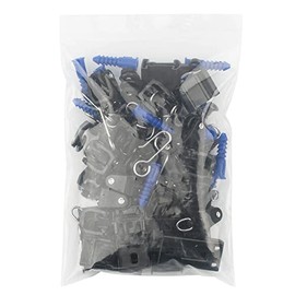 KXLIFE Black Accessories Kit for Flexible Ceiling Curtain Track, Bendable Curtain Track Hardware Set (Accessories Set)