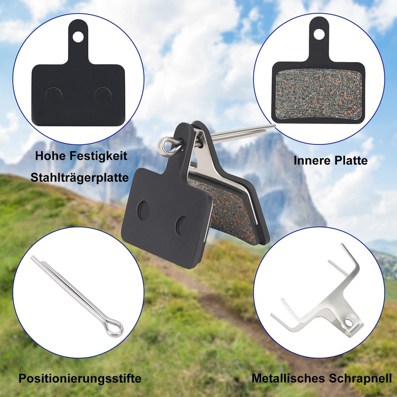 AHL 2 Pairs Bicycle Disc Brake Pads for TRP Hylex,