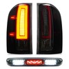 Tail Light + 3rd Third Brake Cargo Lamp for 07-13 Chevy Silverado 1500, 07-14 2500HD 3500HD, 08-14 GMC Sierra 3500 HD, High Mount Stop Light Rear LED Taillight, 25958482 25958483 GM2800207 GM2801207