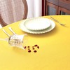 MEANMOY Yellow 210 GSM Water & Stain Resistant Round Tablecloth