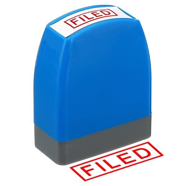 PATIKIL Filed Stamp Self Inking, Red Ink Office Stamps Pre