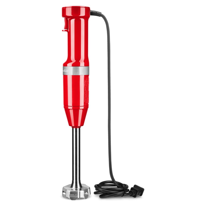 KitchenAid Variable Speed Corded Hand Blender with Accessories, Empire Red,