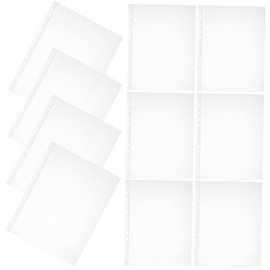 Ciieeo 100pcs A4 File Bag Clear Page Protectors Book Sleeve Plastic Sleeves Plastic Page Protectors Binder Sleeves Document Bag Clear Paper Sleeves Protector Pp 5c Magazine Water Proof