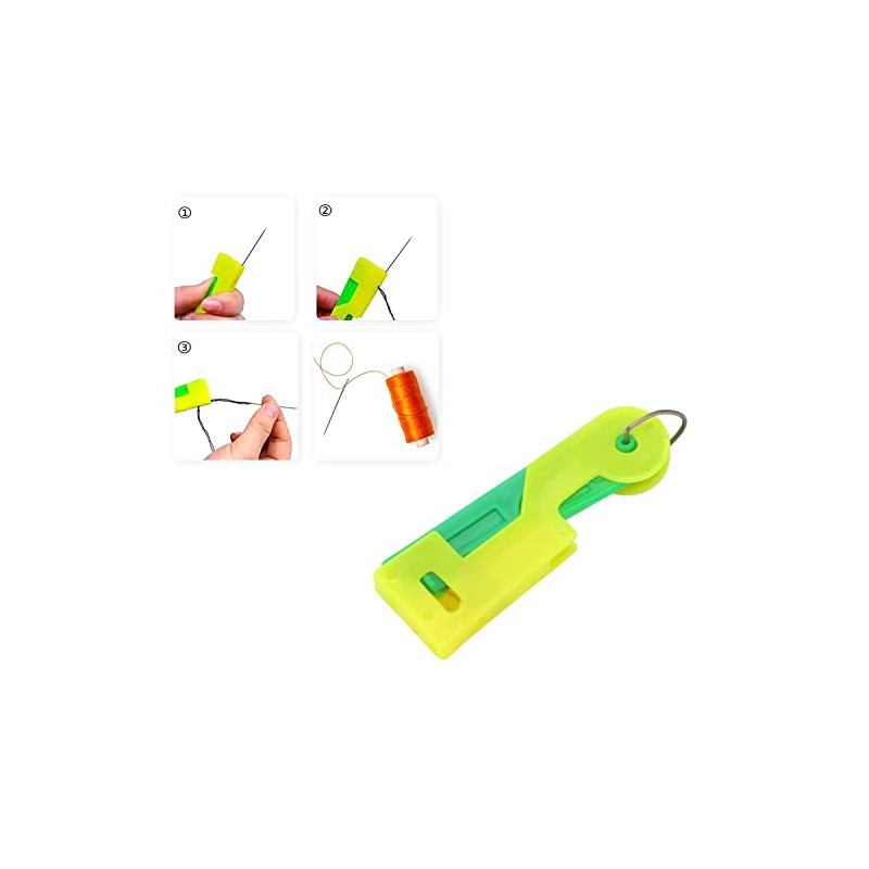 Yeesabella 9 PCS Automatic Needle Threader Simple Automatic Sewing Needle