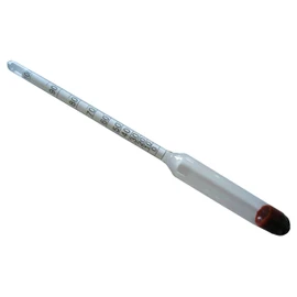 Dr. Richter Alkoholmeter 0-100 Vol% (ohne Thermometer) Qualitätsprodukt, geliefert in Schutzhülle aus lebensmittelechtem Hartplastik (100 ml), die gleichzeitig als Eintauchzylinder genutzt werden kann