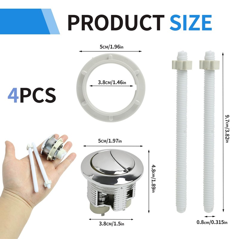 High Quality Toilet Flush Knob for Dual Flush Toilets, Universal