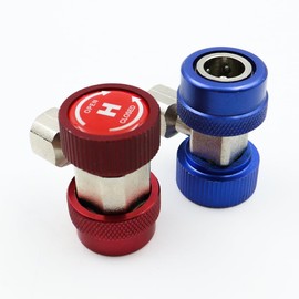 Sarini R134A Quick Connector Connector, High And Low Voltage Conversion Connector, R134A Adapter, Adjustable Connector For Car Air Conditioner Filling