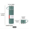 Unbranded Vacuum Insulated Flask Set 3 Piece Kit w Cups