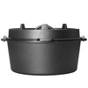 EDGING CASTING Pre-Seasoned Cast Iron Camping Dutch Ovens, Outdoor Camping
