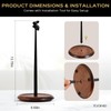 Wooden Paper Towel Holder Countertop, Cute Rabbit Design - Natural