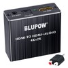 BLUPOW VA83 4K30Hz HDMI Audio Separator (Optical Digital, 3.5mm Stereo