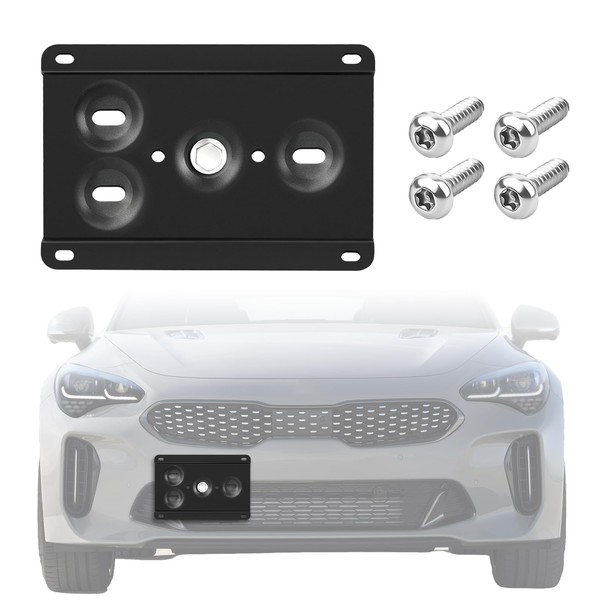 No Drill Front License Plate Mount Compatible with 2018-up Kia
