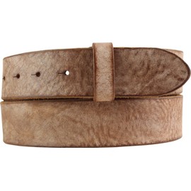 BELTINGER Replacement Belt Made of Soft Full Cowhide Leather Used Look without Buckle 4 cm | Press Stud Belt for Men and Women 40 mm | Vintage Look, Cognac
