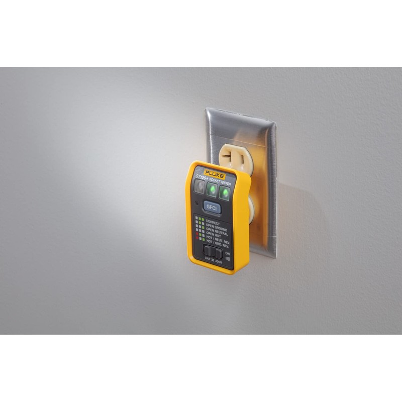 Fluke ST120+ GFCI Socket Tester with Audible Beeper