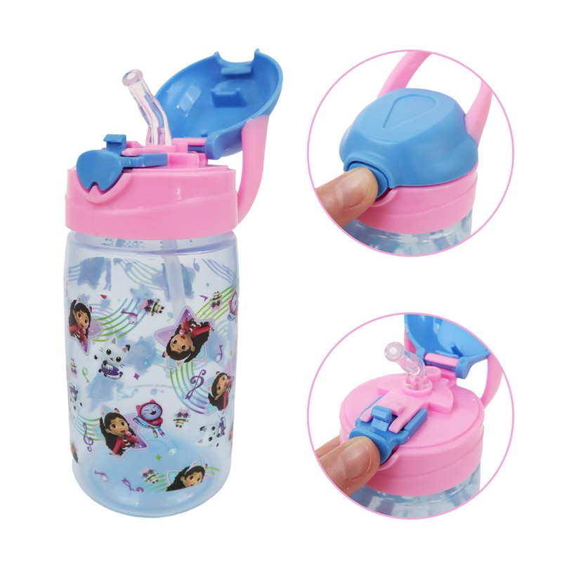 GABBY'S Dollhouse Water Bottle with Soft Handle 430ML