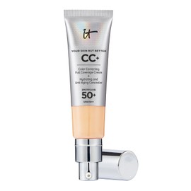 It Cosmetics CC Cream con Protector Solar FPS 50 - Base Correctora de Cobertura Completa, con Suero Hidratante, Vitamina E y Niacinamida, 32 ml       