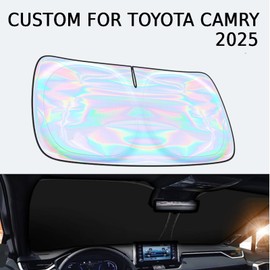 for Toyota Camry 2025 Windshield Sun Shade Cover - Custom Fit Toyota Camry Sunshade Foldable Front Window Sunshade Sun Visor Protector Block UV Rays Keep Your Car Cooler Car Accessories