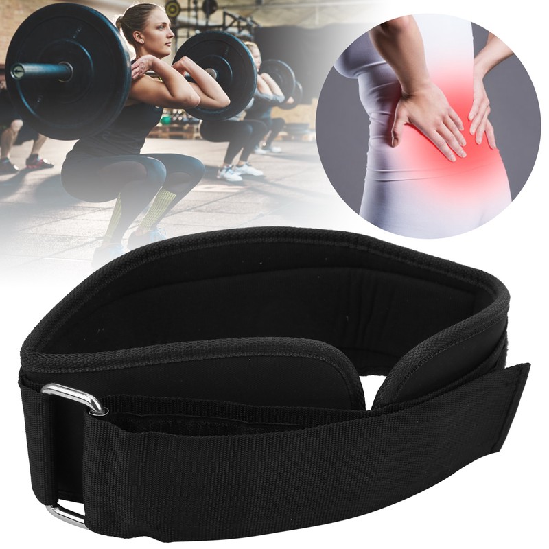 Weight Lifting Belt Fitness Training Waist Support Brace Widen Nylon