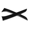 2pcs Rear Window Side Spoiler Canard Wing Glossy Black Replacement
