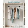 OROPY Industrial Pipe Clothing Rack, Wall Mounted Clothes Rack, Closet