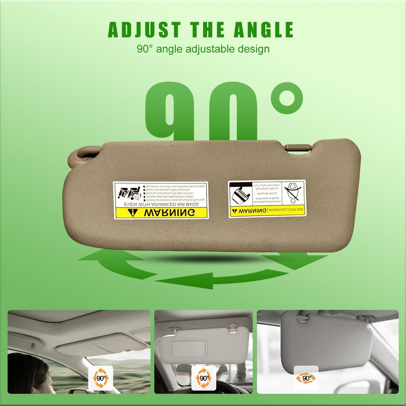 Right Passenger Side Sun Visor for Honda CRV 2017 2018