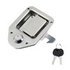 Nicerity Truck Tool Box with Keys T-Handle Latches Silver Stainless