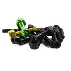 Shake Junt Allen Bag-O-Bolts Green / Yellow Skateboard Hardware Set - 1"