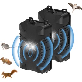 OBEST 2 Piezas Repelente ultrasónico de plagas y ratones para cucarachas, Ahuyentador Electrónico de Plagas para roedores, ratones, insectos, mosquitos, ratones, arañas, hormigas