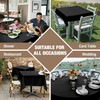 Namvo Black Cotton Polyester Square Table Cloth Cover For Dining