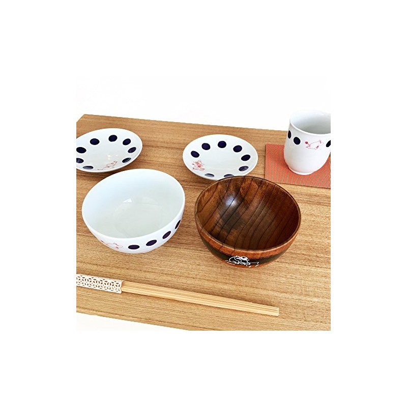 World Create Series 14700 Moomin Blue Dot Rice Bowl