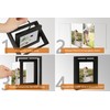 VAUWINEK 4x4 Double-Sided Rotating Floating Square Picture Frames (2 Pack,