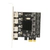 PCIE to USB Expansion Card 4 USB 3.0 Ports 5Gbps