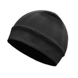 Quacc Unisex Cotton Beanie Hat Thin Running Skull Cap Winter Summer Sports Hat Chemo Cap Multifunctional Lightweight Helmet Liner Night Sleep Cap Beanies Hat for Men Women (Black)