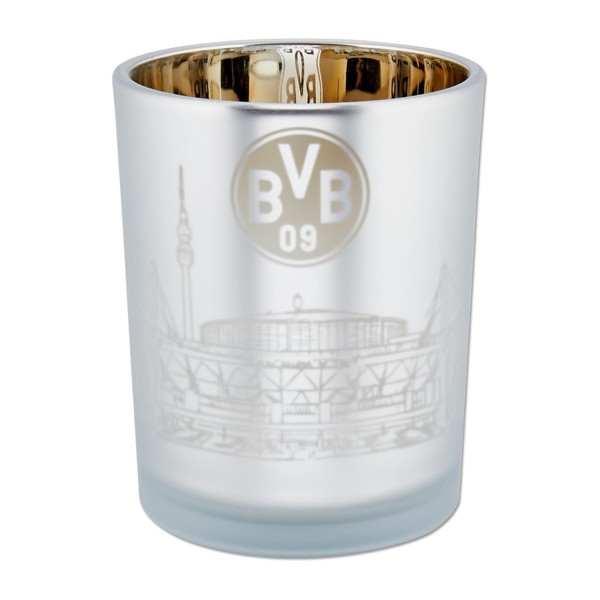 BVB Borussia Dortmund Dortmund Skyline Lantern, Grey, Large Tea Light