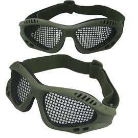 Tounlinx Safety Mesh Goggles Anti Fog for Outdoor Games Sports Paintball Riding Cycling (Green)