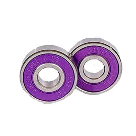 Quad Roller Skating Roll-Line Speed Race ABEC 9 7mm & 8mm Professional Bearings (Set of 16, 8 mm)