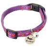 Petio Collar Cat Komachi Collar Small Flower Purple for Cats