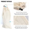 PlasMaller Shoe Storage Bags 100% Cotton with Drawstring For Men