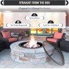 FEBTECH 36" Round Fire Pit Spark Screen Lid with Hook