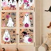 Halloween Window Clings - Pink Ghost Window Stickers for Glass