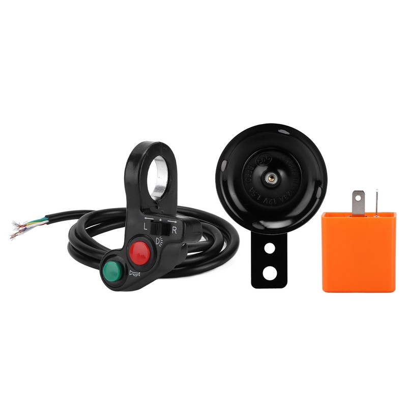 Motorcycle Handlebar Horn Turn Signal Light Switch Assembly 7/8in Multifunctional