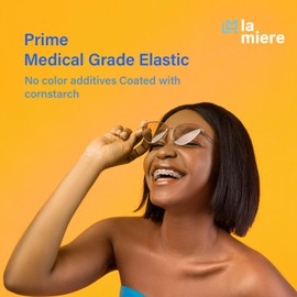 100 Pack Orthodontic Elastics Dental Rubber Bands Intraoral Elastic Bands Black Penguin (Light, 3.5 Oz, 5/16'')