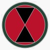 HOF Trading 7Th Infantry Division Patch Vinyl Sticker Waterproof Decal