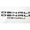 GMC 3pc Matte Black Door Rear DENALI Emblems Letters 2021-2023