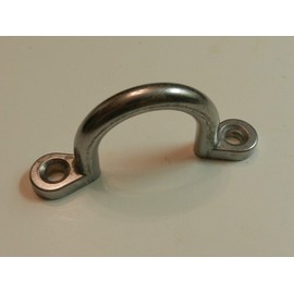(2) Trailer Tie Loop 2" I.D. Aluminum Bolt-On Lashing Rope Tie Down Ring Horse