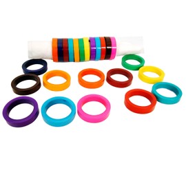 Worldexplorer Handmade Colorful Napkin Rings Resin Multicolor Assorted Colors Set With Napkin Rings - Artisan Crafted In India (Multicolor, Pack Of 12)